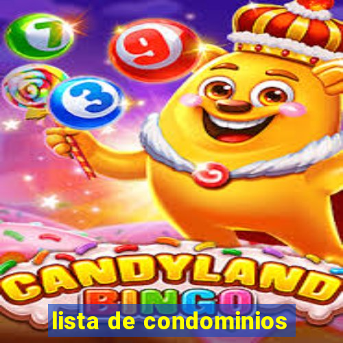 lista de condominios